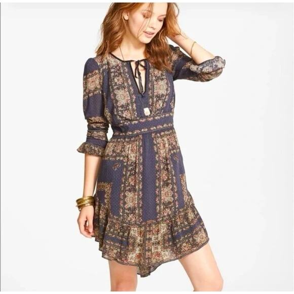 Free People Bridgette Boho Mini Dress XS - Picture 1 of 11